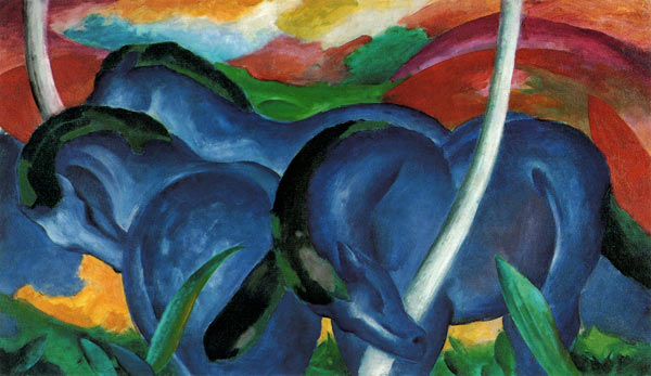  Franz Marc - Grandi cavalli azzurri