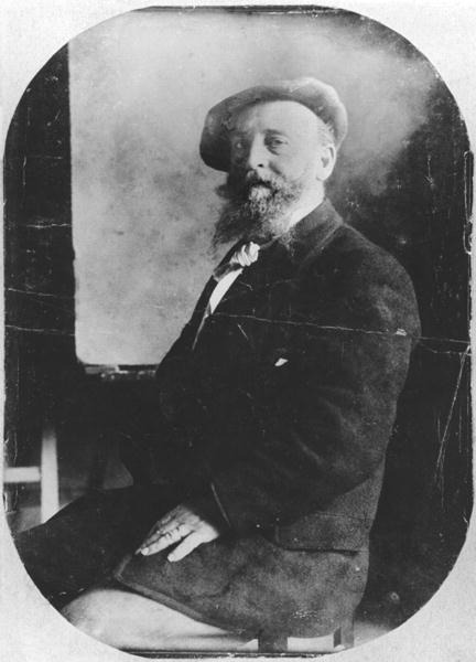 Alfred Sisley (1839-99) c.1895 (b/n foto) - Fotografo francese