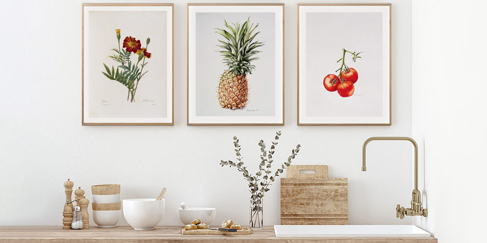 Decorare i muri della vostra cucina con dei quadri