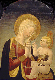 Maria mit dem Kind und dem Granatapfel. a Neri di Bicci