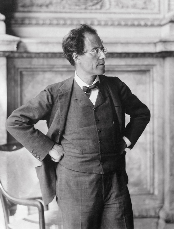 Portrait of Gustav Mahler, 1907 (b/w photo)  a Austrian Photographer (20th century)