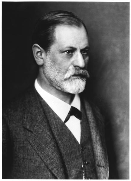 Portrait of Sigmund Freud (1856-1939) c.1900 (b/w photo)  a Austrian Photographer (20th century)