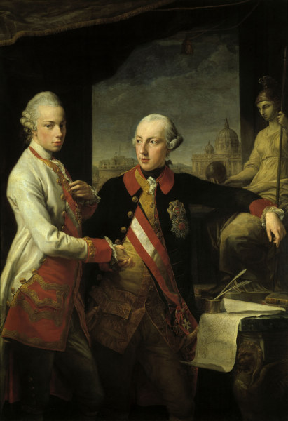 Joseph II , Leopold II a Batoni