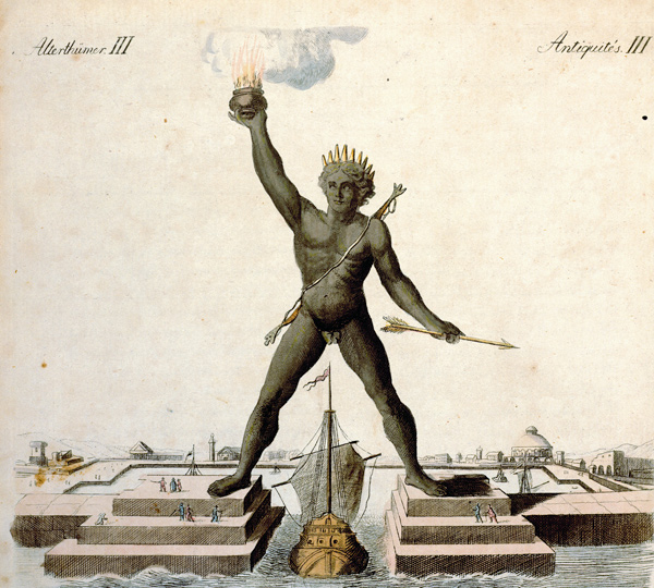 Colossus of Rhodes , from: Bertuch 1792 a Bertuch