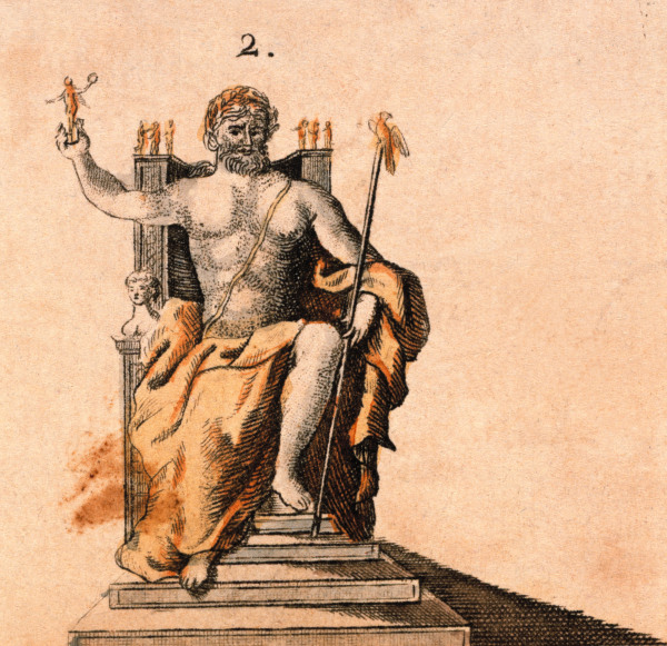 Olympia , Zeus by Phidias a Bertuch