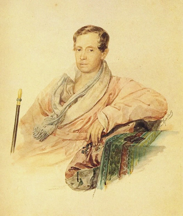 Portrait of the Diplomat Sergey I. Turgenev (1792-1827) a Brüllow