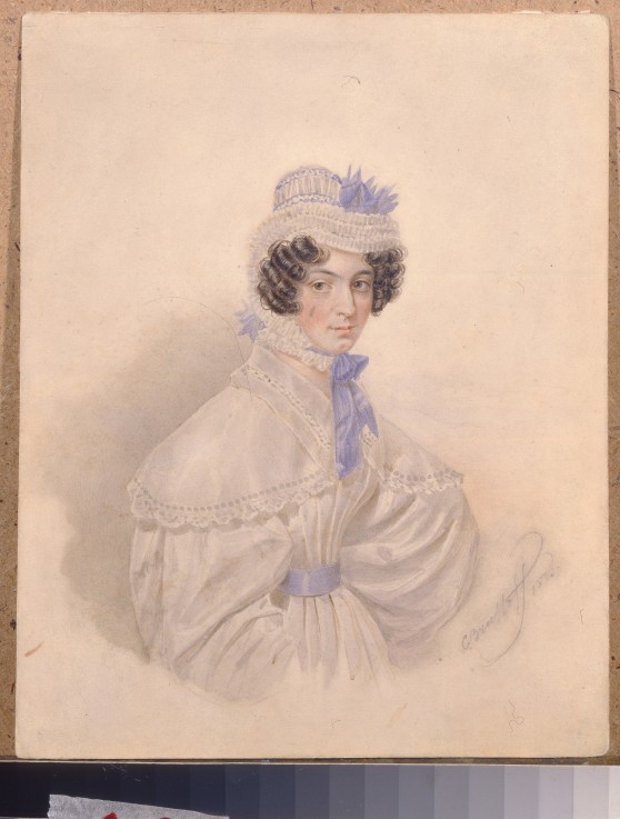 Portrait of Anna Borisovna Bakunina (1802-1835) a Brüllow