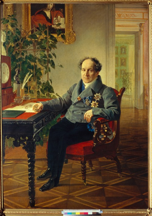 Portrait of Prince Alexander Nikolayevich Golitsyn (1773-1844) a Brüllow