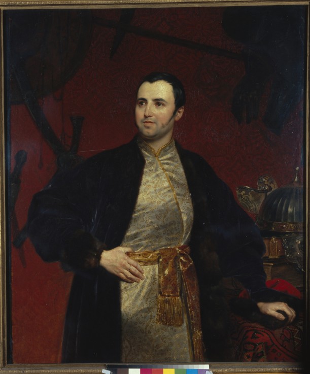 Portrait of Prince Mikhail Andreyevich Obolensky (1805-1873) a Brüllow