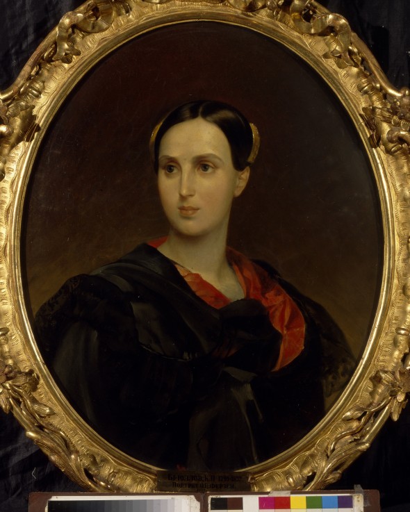 Portrait of Countess Olga Pavlovna Fersen (Stroganova) (1808-1837) a Brüllow