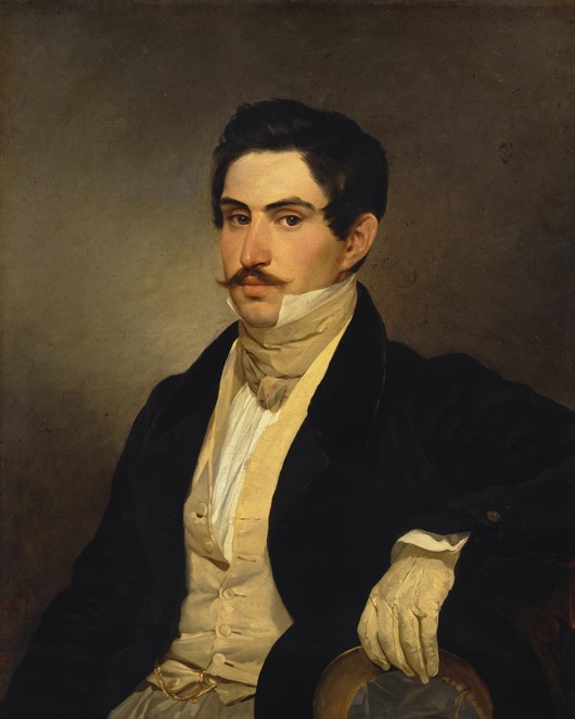 Portrait of Nikolay Alexeevich Okhotnikov a Brüllow