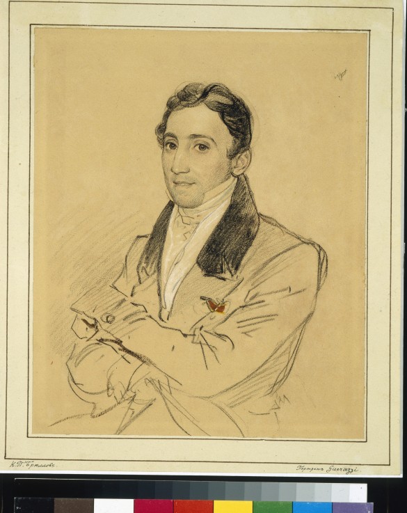 Portrait of the writer Francesco Domenico Guerrazzi (1804-1873) a Brüllow