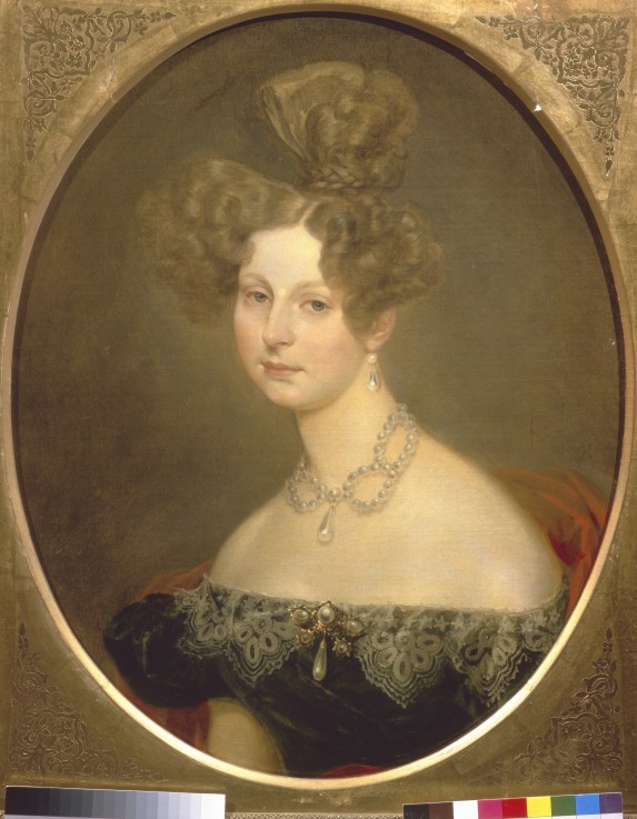 Princess Friederike Charlotte Marie of Württemberg (1807-1873), Grand Duchess Elena Pavlovna of Russ a Brüllow