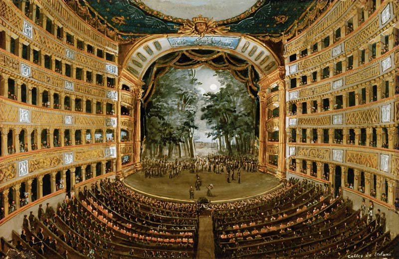 Naples, Teatro di San Carlo , Cetteo a Cetteo