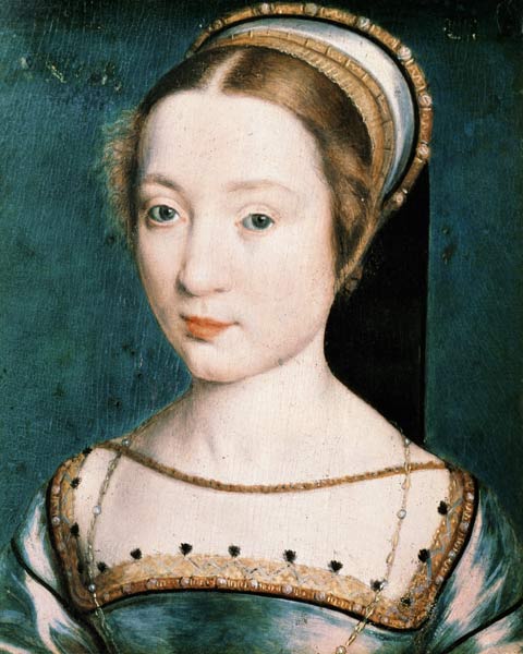 Female portrait (Portrait of Queen Claude?) a Corneille de Lyon