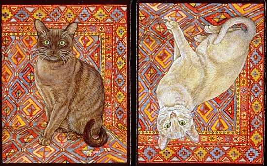 Burmese Carpet-Patch, 1997 (acrylic on panel)  a Ditz 
