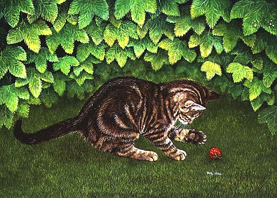 The Strawberry-Kitten, 1996 (acrylic on panel)  a Ditz 