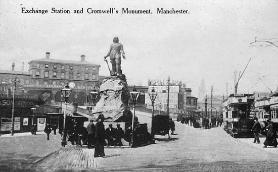 Exchange Station and Cromwell''s Monument, Manchester, c.1910 a English Photographer