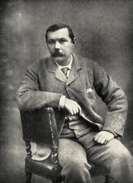Sir Arthur Conan Doyle (1859-1930) (b/w photo)  a English Photographer