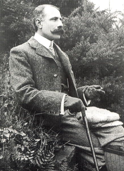 Sir Edward Elgar (1857-1934) (b/w photo)  a English Photographer