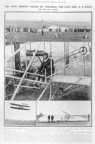 The first English victim of aviation: the Late Hon. C.S. Rolls, and his last flight, from The Illust a English Photographer