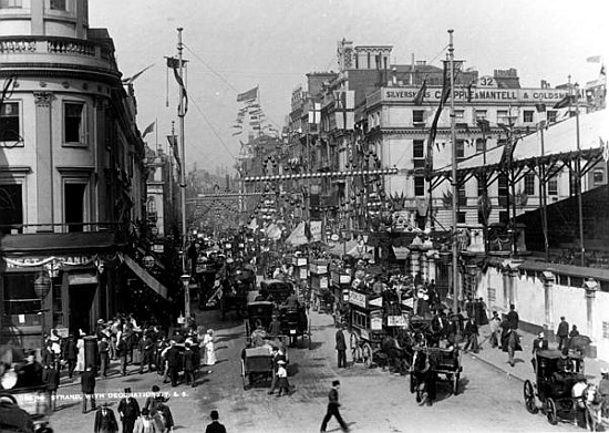 The Strand, London with Jubilee Decorations a English Photographer