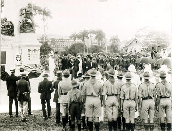 Unveiling of War Memorial, Port of Spain, Trinidad, c.1920 a English Photographer