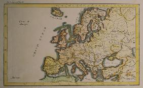 Map of Europe c.1750 , Filloeul