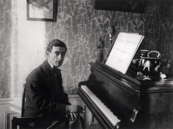 Maurice Ravel (1875-1937) (b/w photo)  a French Photographer