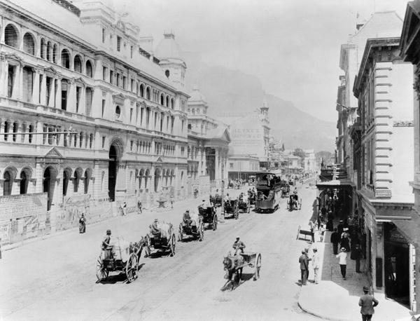Cape Town: New Adderley Street, c.1914 ( b/w photo)  a French Photographer