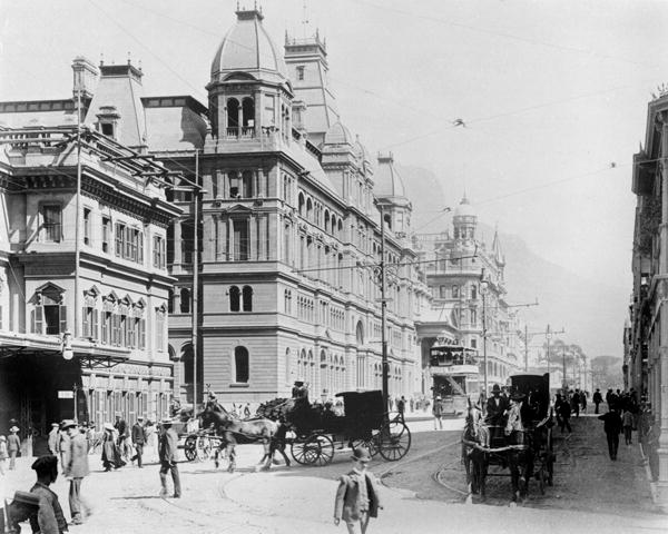 Cape Town: New Adderley Street, c.1914 ( b/w photo)  a French Photographer