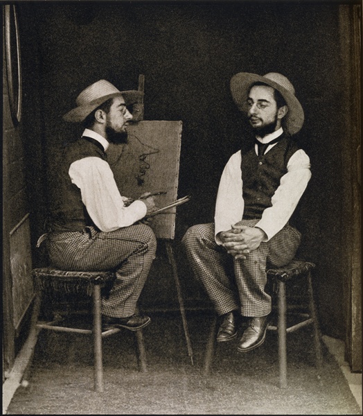 Double portrait of Toulouse-Lautrec, from ''Toulouse-Lautrec'' by Gerstle Mack, published 1938 (b/w  a French Photographer
