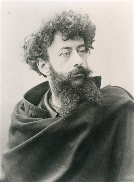 Joseph Peladan (1858-1918) (b/w photo)  a French Photographer
