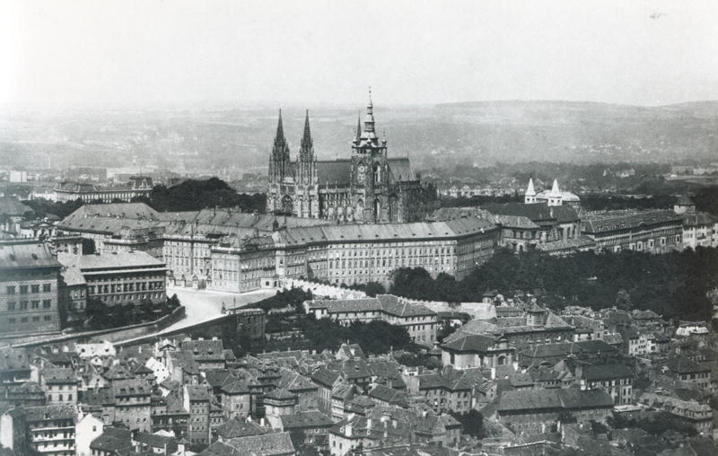 View of Prague, late 19th century (b/w photo)  a French Photographer