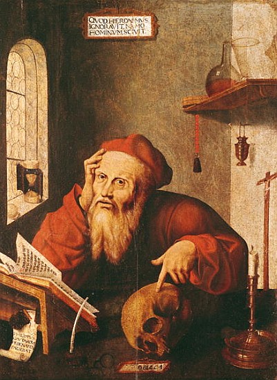 St. Jerome, after a painting Quentin Massys or Metsys (1466-1530) a Gautard de Pezenas