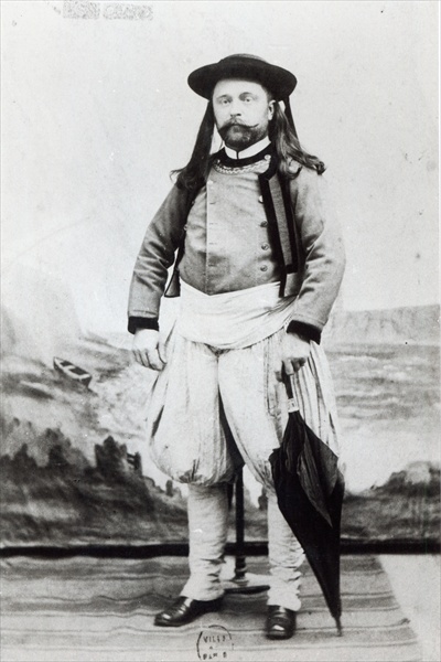 Emile Zola (1840-1902),fotografato a Quimper - Genot (19esimo secolo)