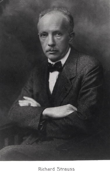 Richard Strauss (1864-1949) in Berlin, 1920s (b/w photo)  a Fotografo Tedesco