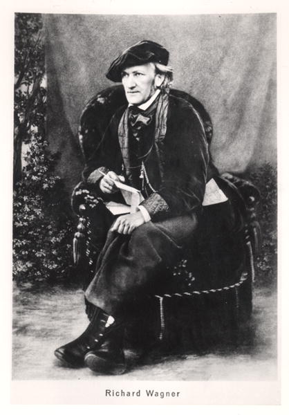 Richard Wagner (1813-1883) (b/w photo)  a Fotografo Tedesco