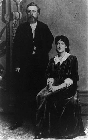 Wilhelm Liebknecht and Eleanor Aveling in America a Fotografo Tedesco