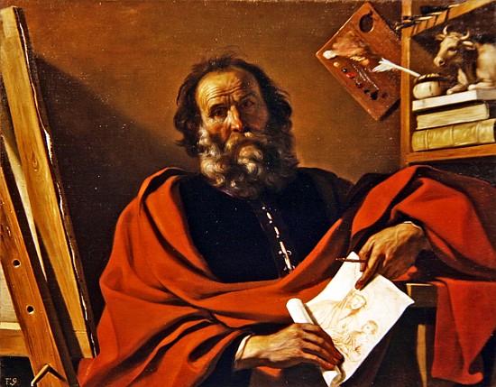 St. Luke a Guercino (Giovanni Francesco Barbieri)
