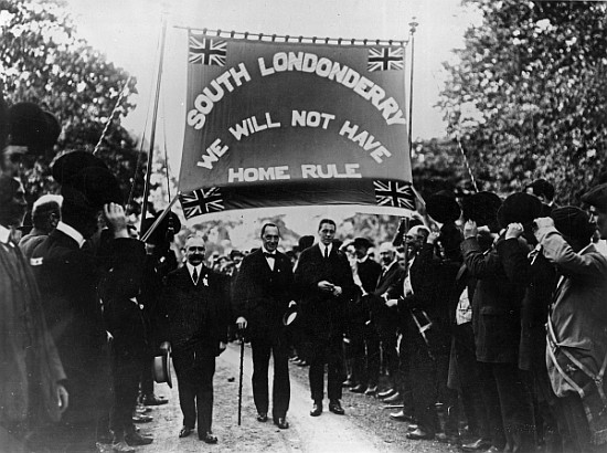 Sir Edward Carson at a South Londonderry Unionist march a Irish Photographer