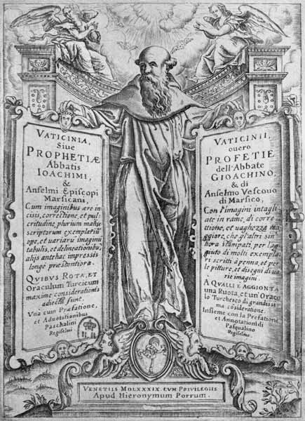 Joachim of Flora, illustration from ''Vaticinia Sive Prophetiae Abbatis Ioachimi'' a Scuola Italiana