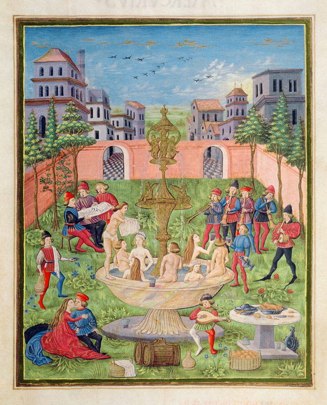 Ms. ''De Sphaera'' fol.11r The Fountain of Youth a Scuola Italiana
