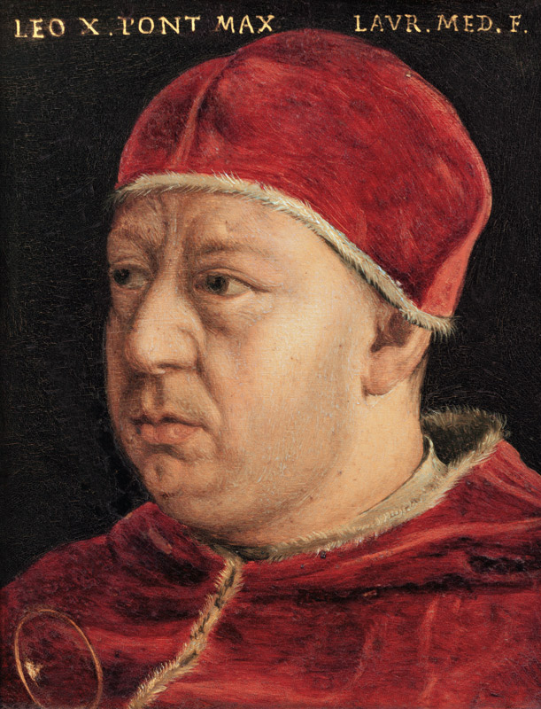 Portrait of Leo X a Scuola Italiana