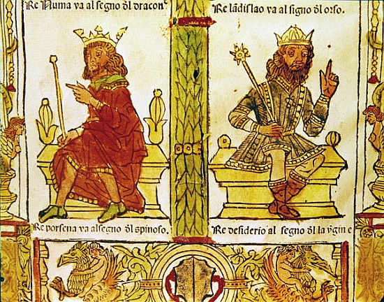 King Porsenna and King Desiderius, from ''The Book of Fate'' by Lorenzo Spirito Gualtieri a Scuola Italiana