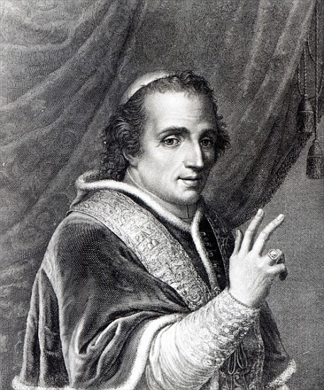 Pope Pius VII; engraved by Rafaello Morghen a Scuola Italiana