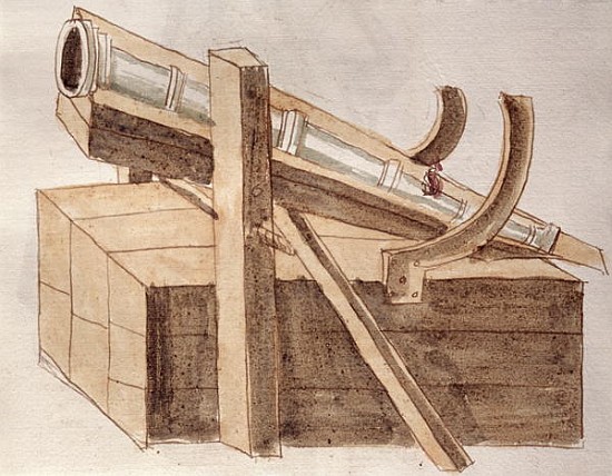 Project for a cannon, illustration from ''De re Militari'' by Roberto Valturio (1405-75) 1470 a Scuola Italiana