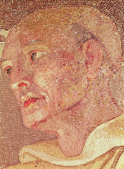 St. Bernard of Clairvaux (c.1090-1153) from the Crypt of St. Peter a Scuola Italiana
