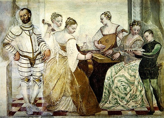 The Concert, 1570 (detail) a Scuola Italiana
