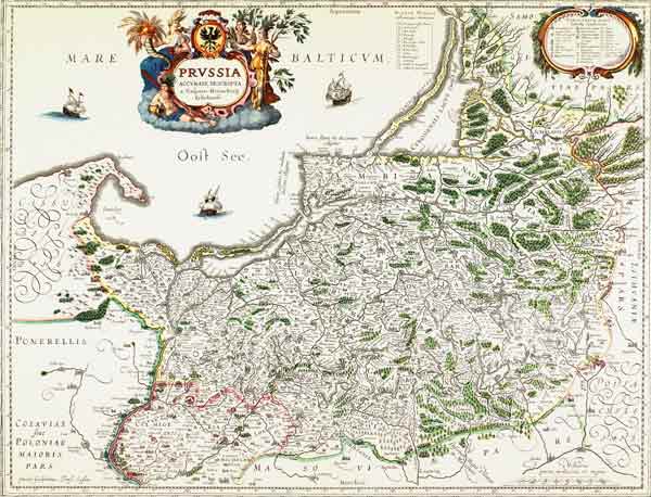 East Prussia , Map a Janssonius